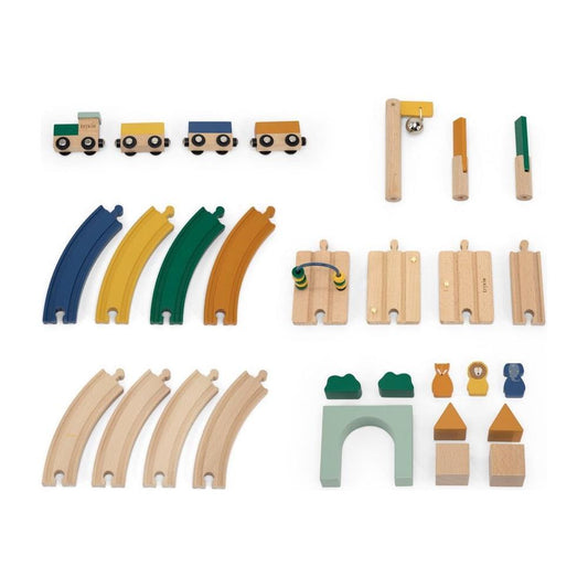 Wooden Railway Set - Kotikauppa