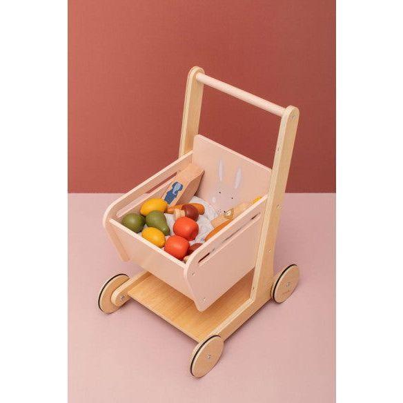 Wooden Shopping Cart - Mrs. Rabbit - Kotikauppa