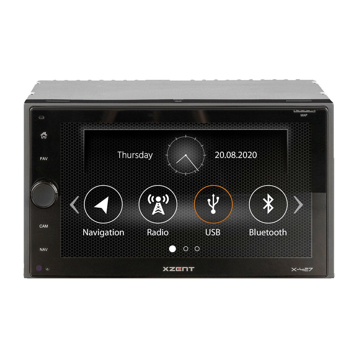 Xzent X-427 2-DIN multimediasoitin navigointi valmiudella | X-427 | Kotikauppa