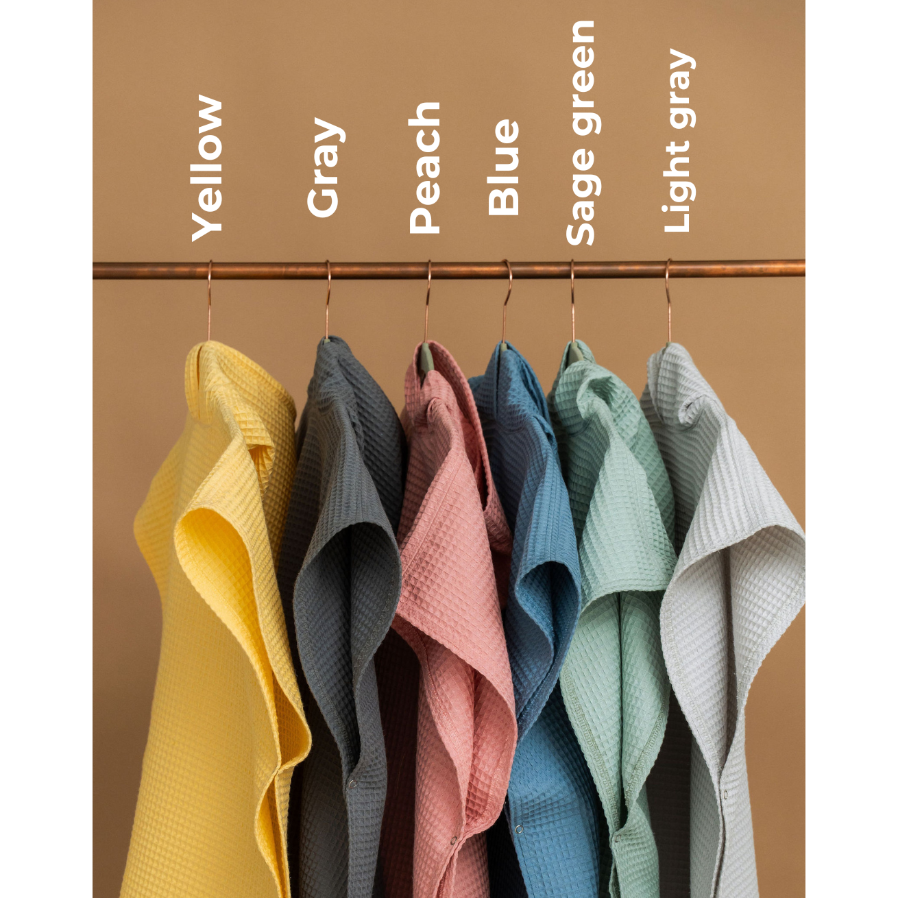Waffle Fabric Kids' Poncho