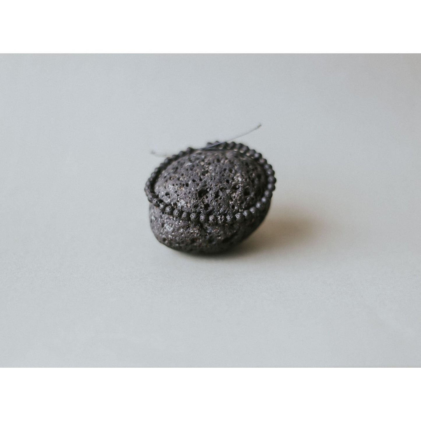 Adjustable 4mm Minimalist Lava Stone Bracelet