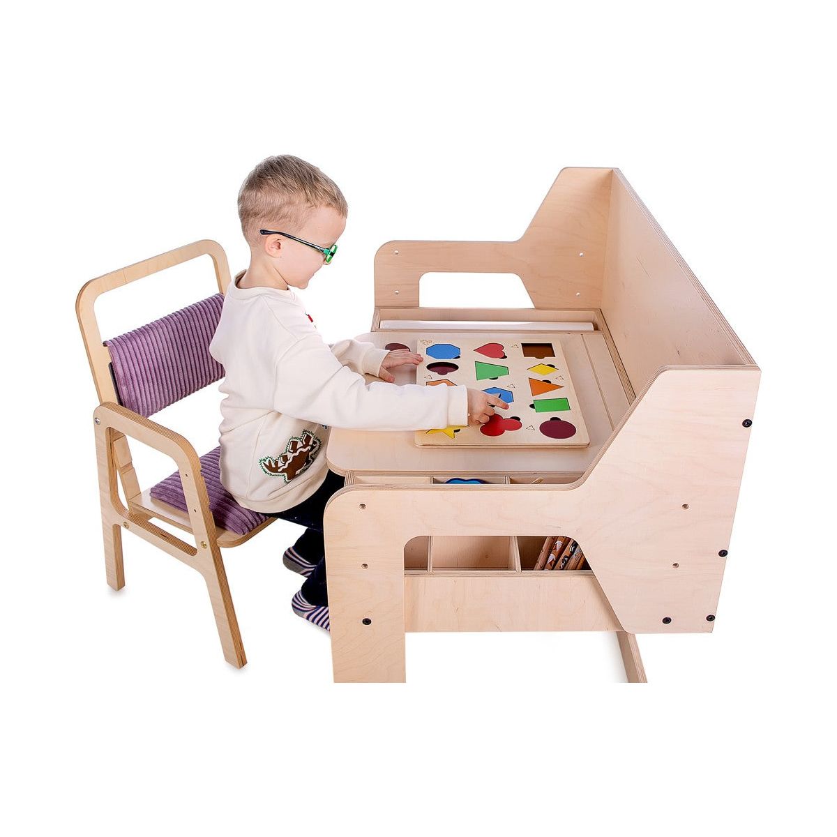 Adjustable Children Chair Luula - Cannon Pink
