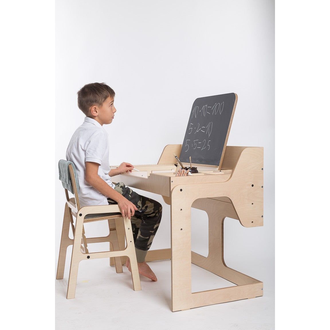 Adjustable Children Chair Luula - Mint Green