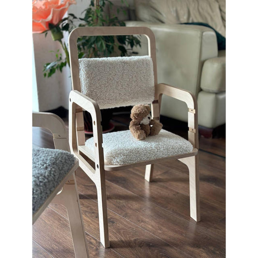 Adjustable Children Chair Luula - Vanilla Lamb