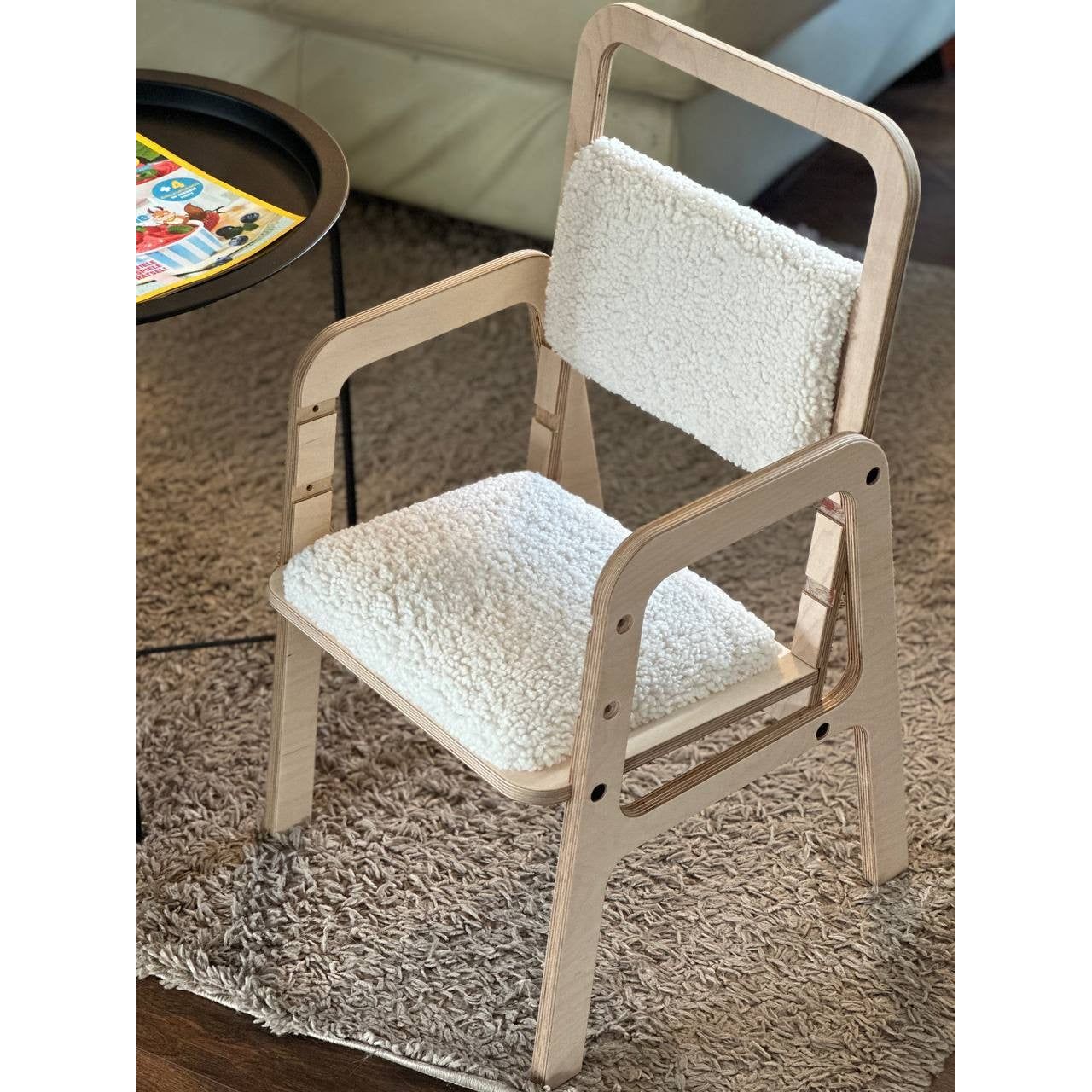 Adjustable Children Chair Luula - Vanilla Lamb