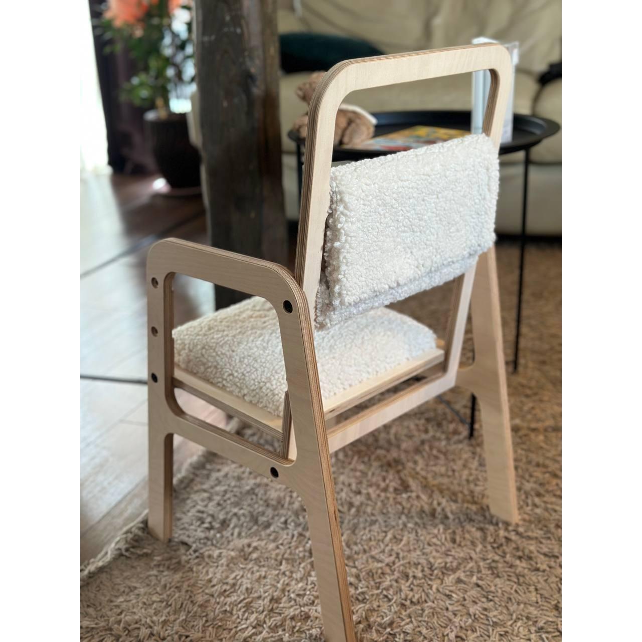 Adjustable Children Chair Luula - Vanilla Lamb