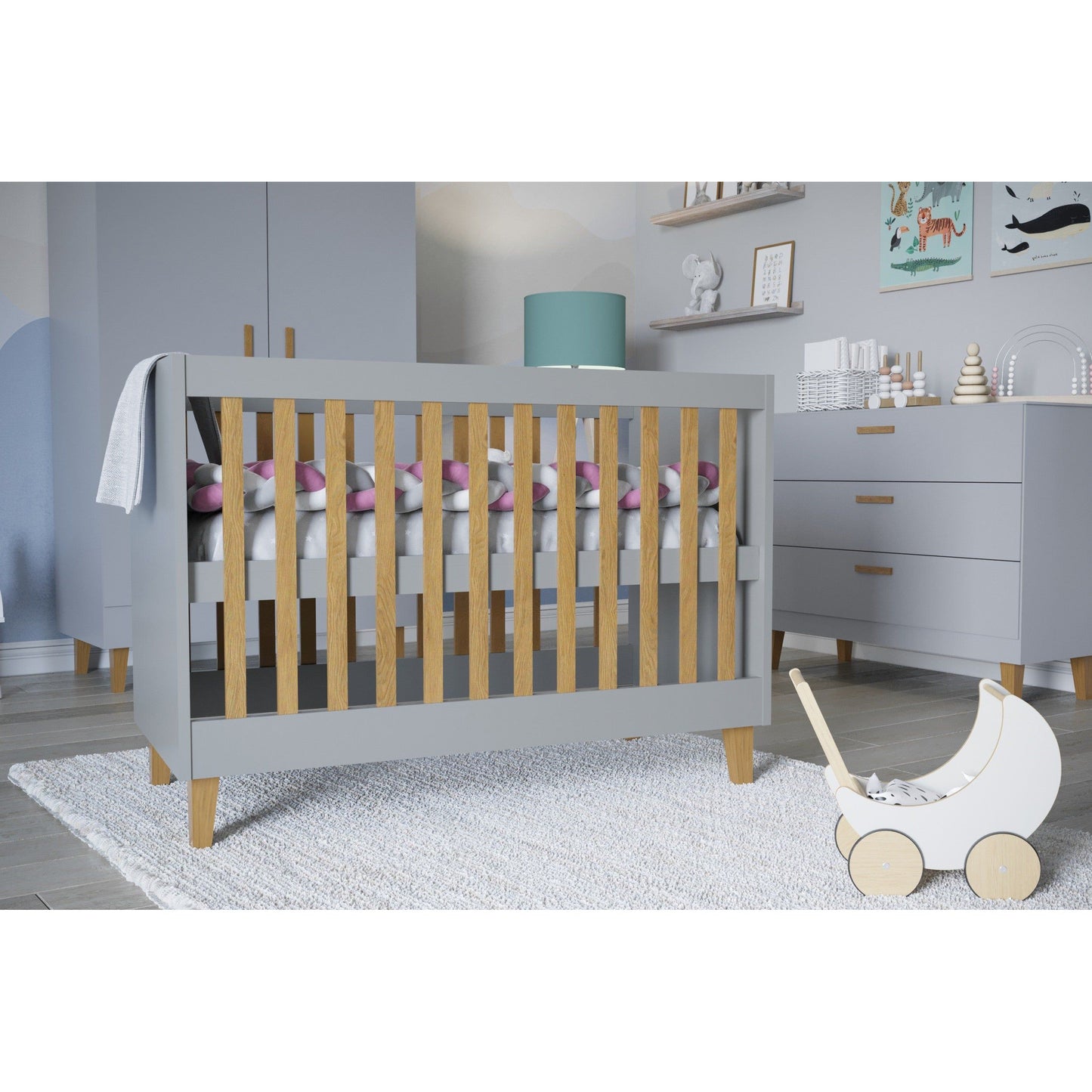 Baby Bed Kubi - Grey