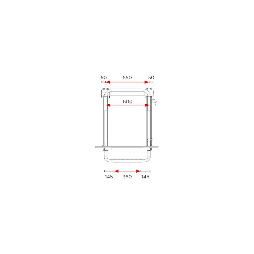 Polkupyöräteline Lift Short 12 V. Korkeus 830-1210 mm
