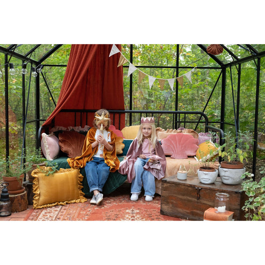 Cat Mask - Gold Sequins