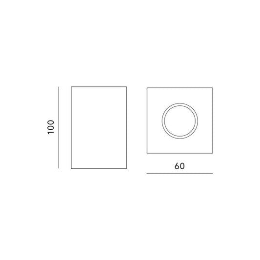 Kattovalaisin MANGO SQUARE (valkoinen)