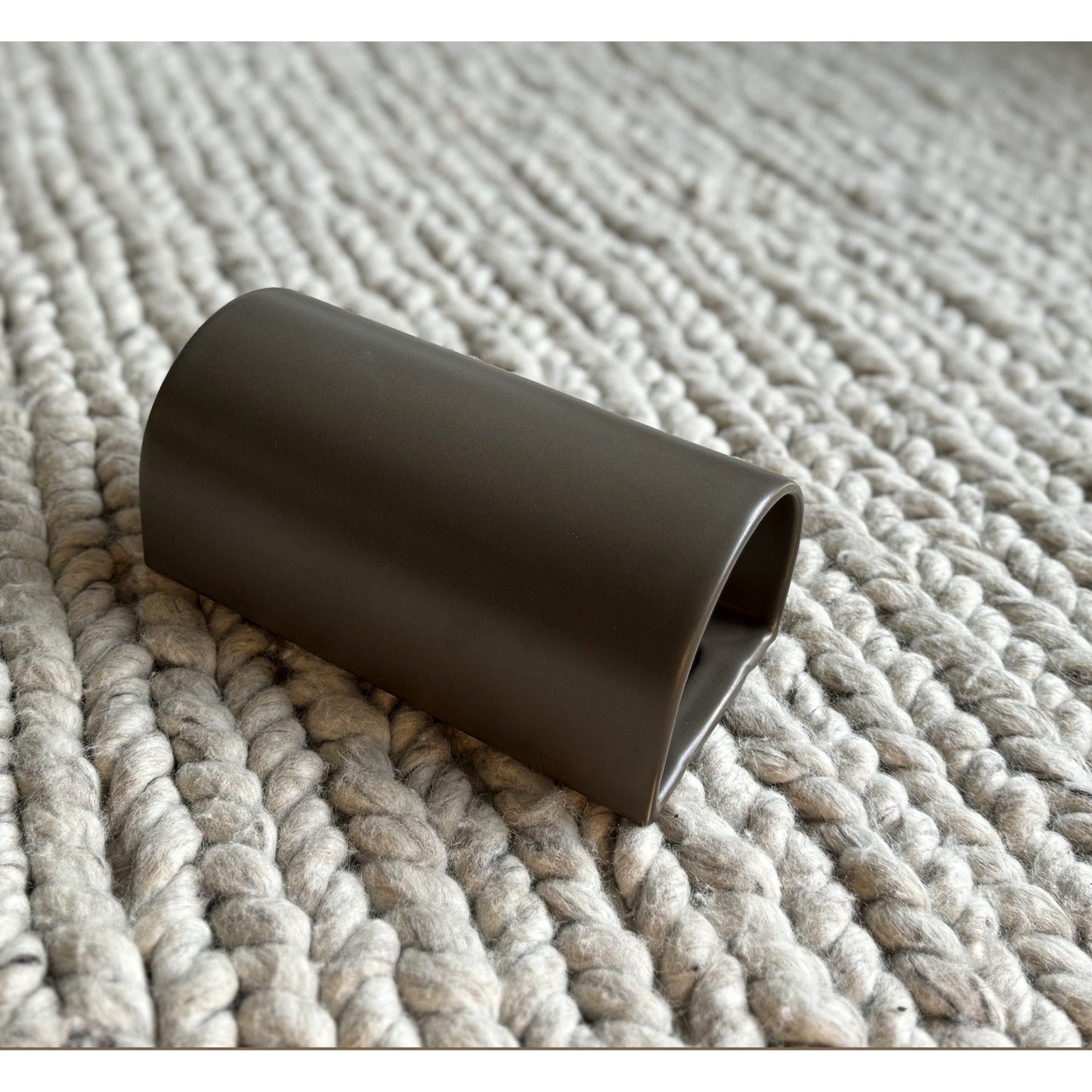 Ceramic wall light CURVE - Brown