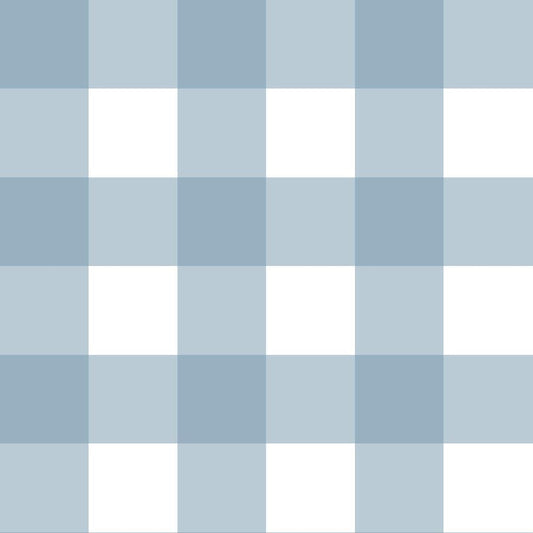 Check Classic Wallpaper -  Light Blue