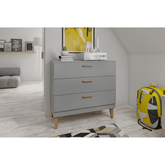 Chest of Drawers Kubi - Grey