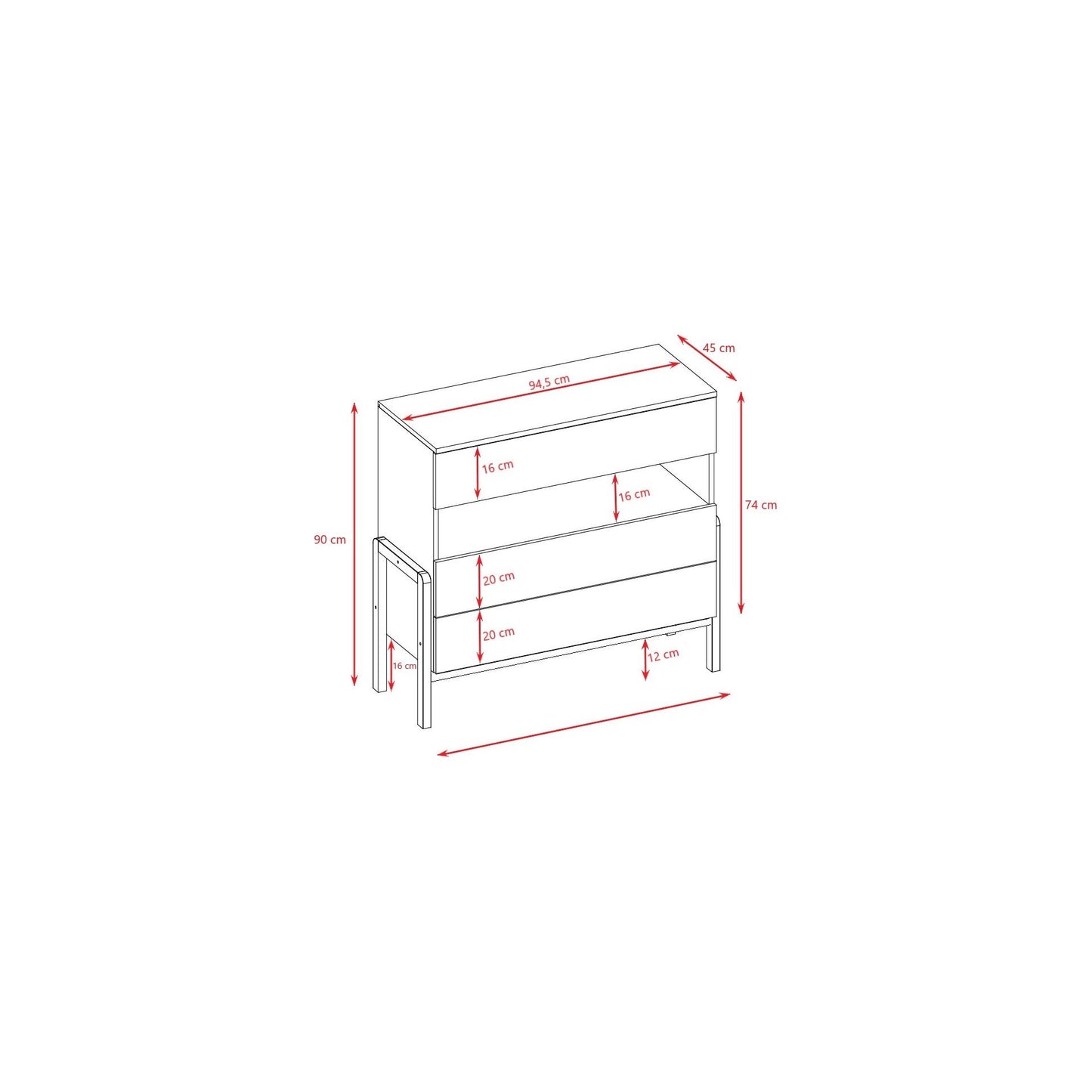 Chest of Drawers Victor