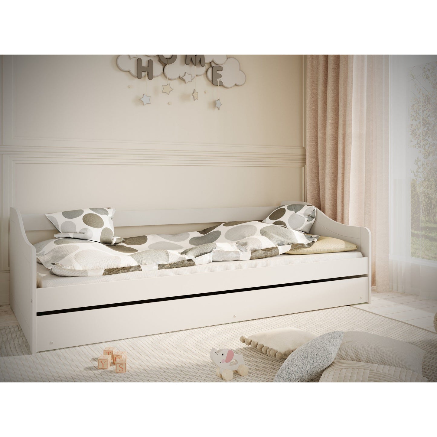 Children's Bed Blanka - White