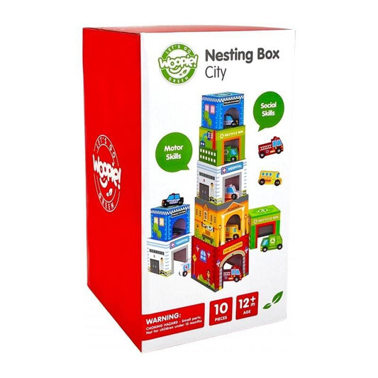 City Vehicles in Boxes Puzzle Cubes