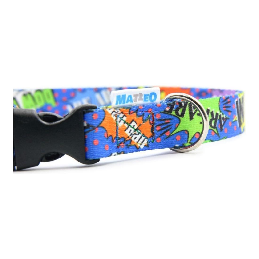Collar With A Plastic Buckle - Blue Graffiti
