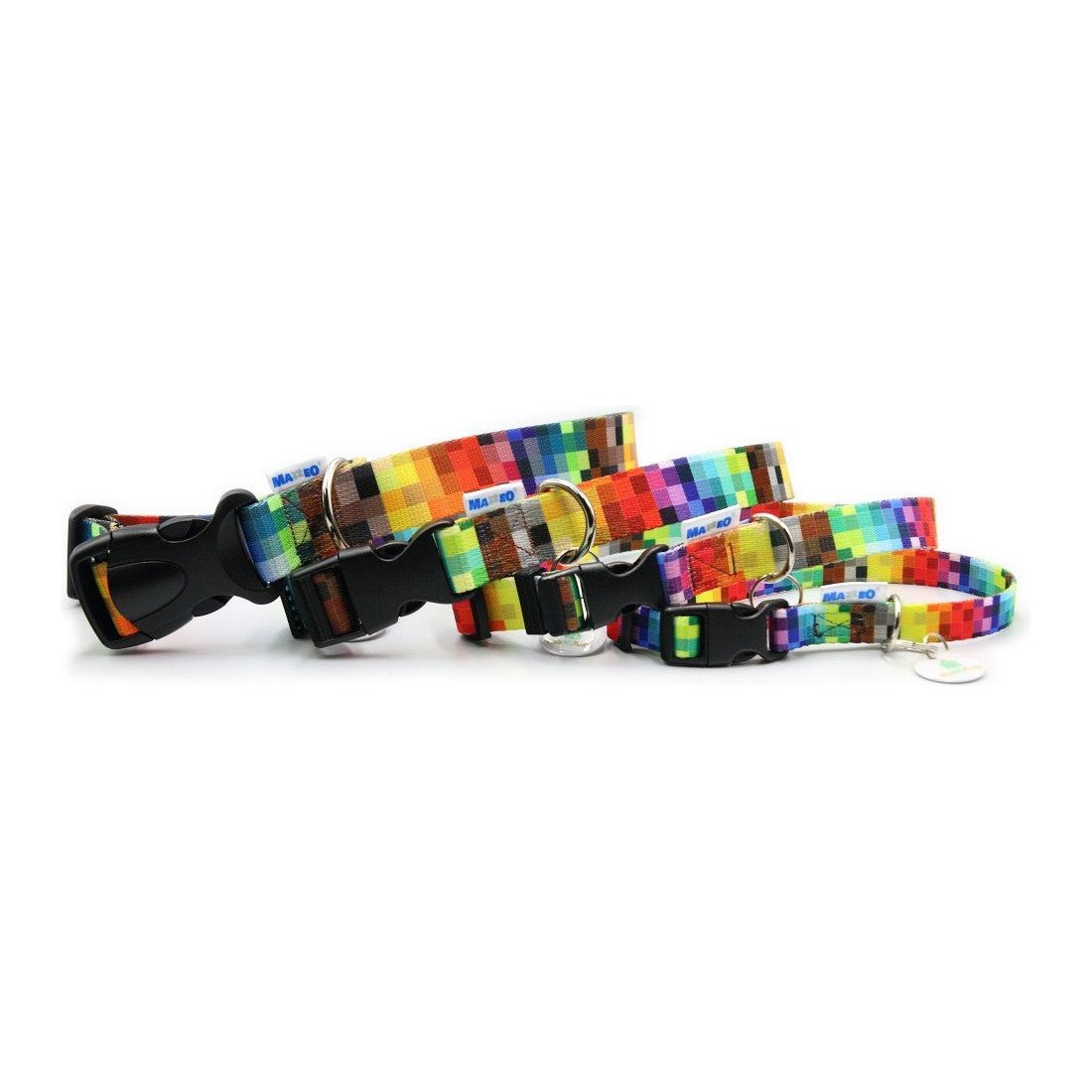 Collar With A Plastic Buckle - Pixels