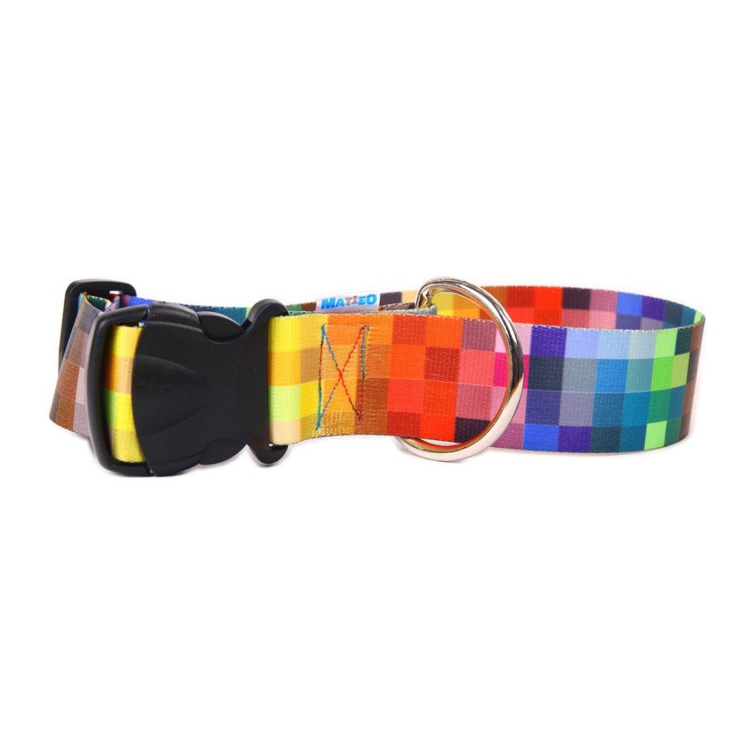 Collar With A Plastic Buckle - Pixels