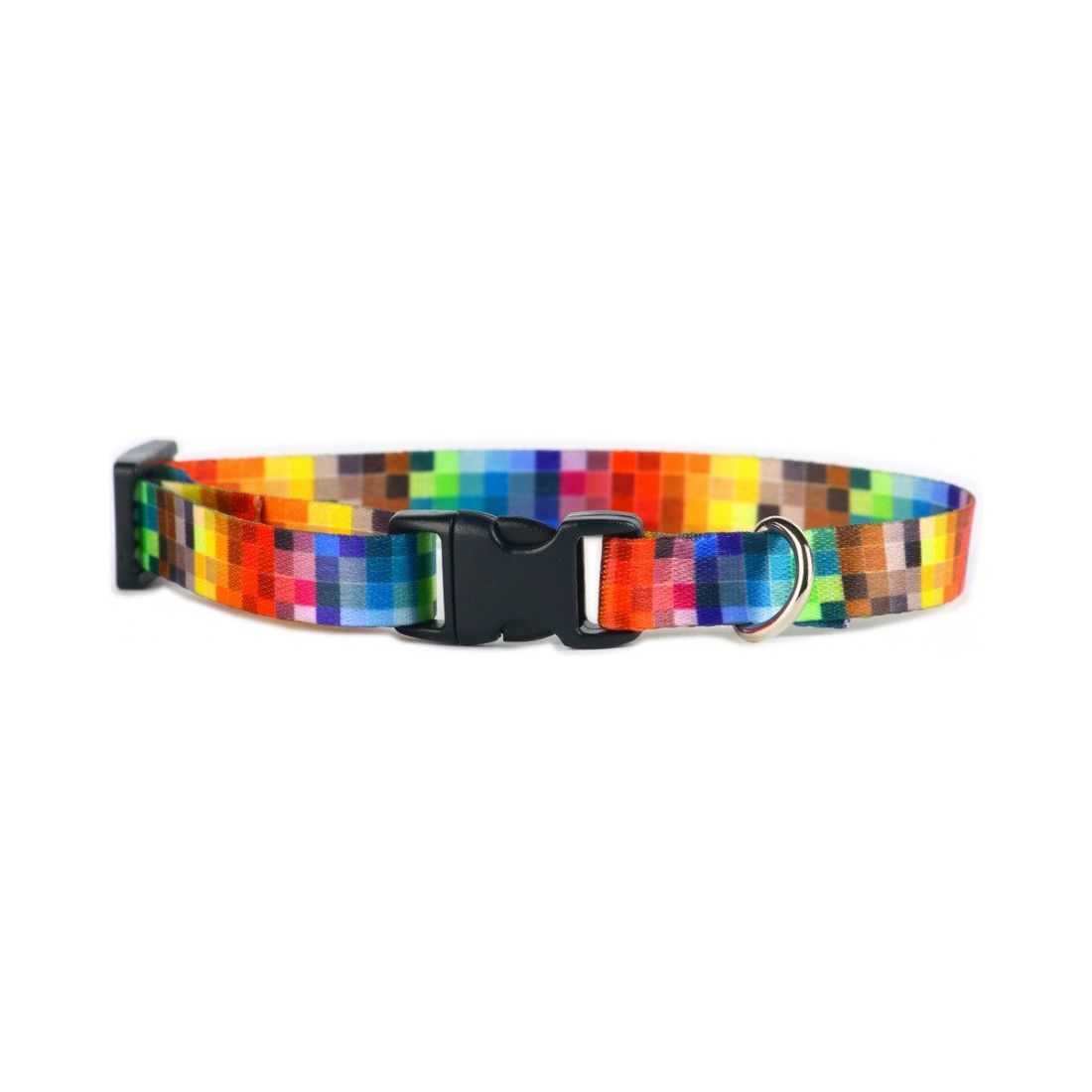 Collar With A Plastic Buckle - Pixels