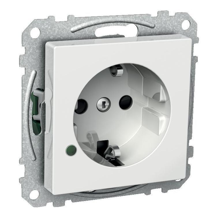 Pistorasia Schneider Electric Exxact 1S/16A/IP21 UKJ LED VAL-2530003