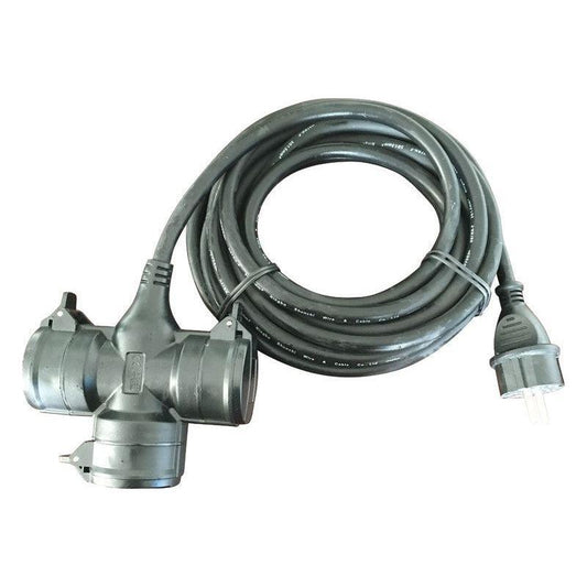 Jatkojohto 1-vaihe OPAL  3-OS 10m 3X2,5 IP44 H07RN | 2433059 | 6438056196790 | Kotikauppa | OPAL