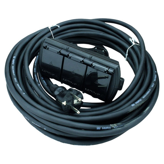 Jatkojohto 1-vaihe OPAL  3-OS 20m IP44 3x1,5 H05RR | 2433055 | 6413821240878 | Kotikauppa | OPAL