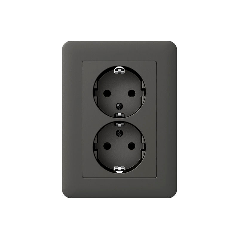 Pistorasia Schneider Electric Exxact 2-os. maad RL antrasiitti-2500382