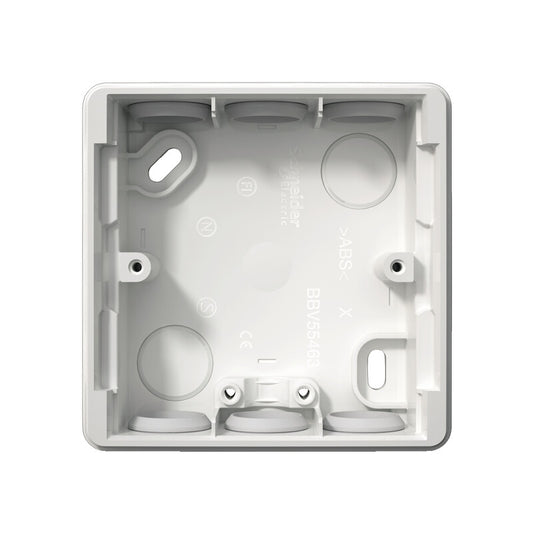 Asennusrasia Schneider Electric Exxact 1-pintakojerasia matala IP44-3606480210068