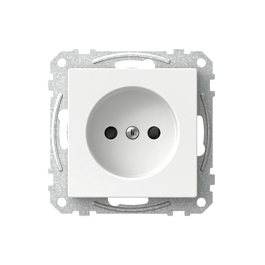 Pistorasia 1-osainen UKJ 0X valkoinen Exxact maadoittamaton-3606480203237