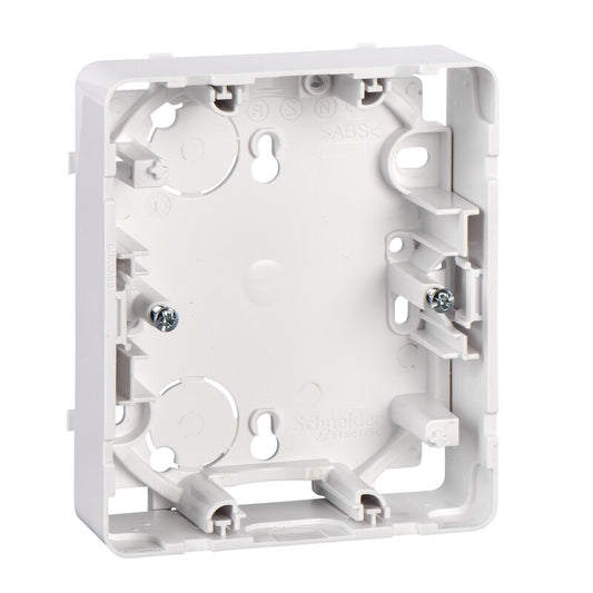 Pintakehys Schneider Electric Exxact 2-os.pistorasialle, IP20, valk-3606480332869