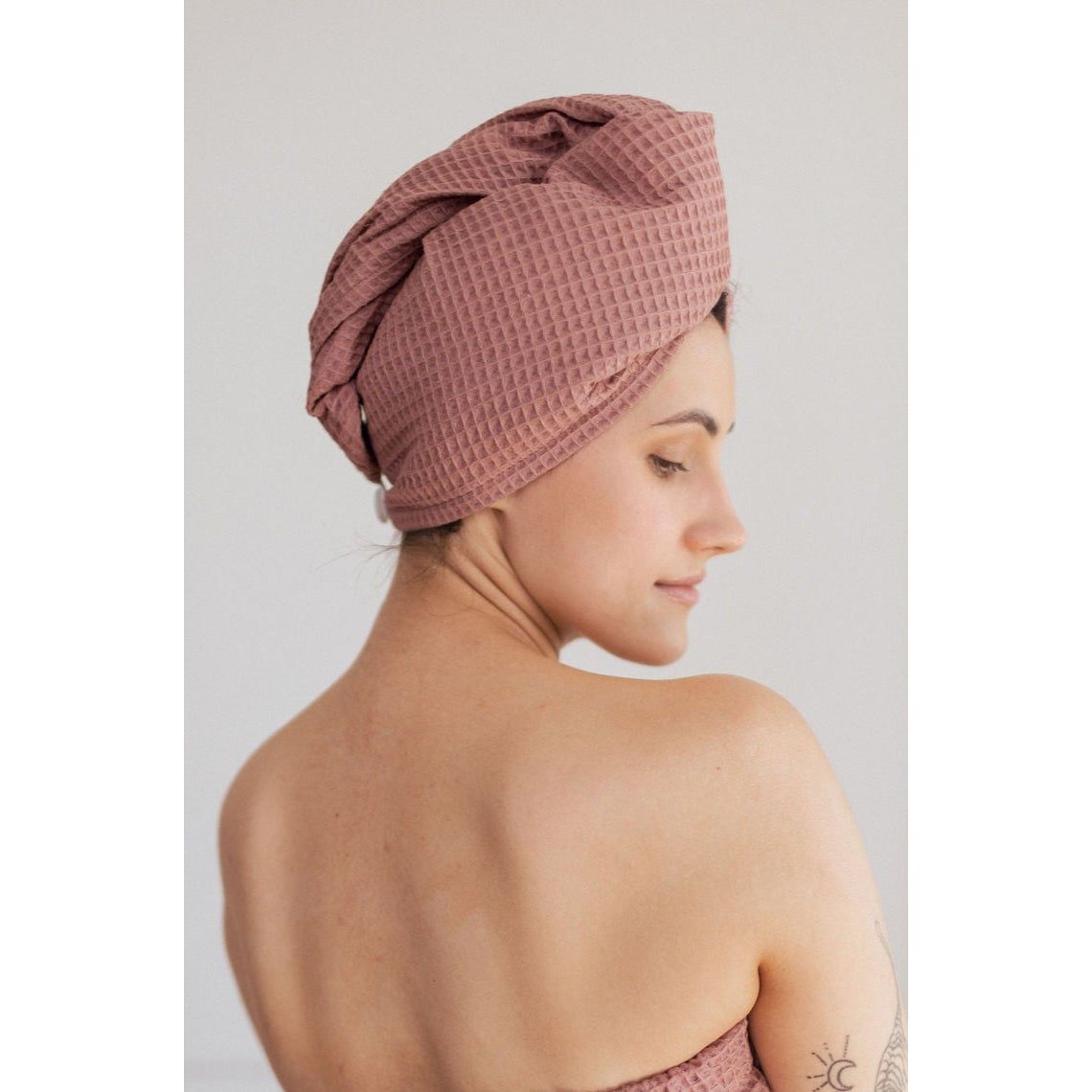 Cotton Waffle Hair Towel/Turban