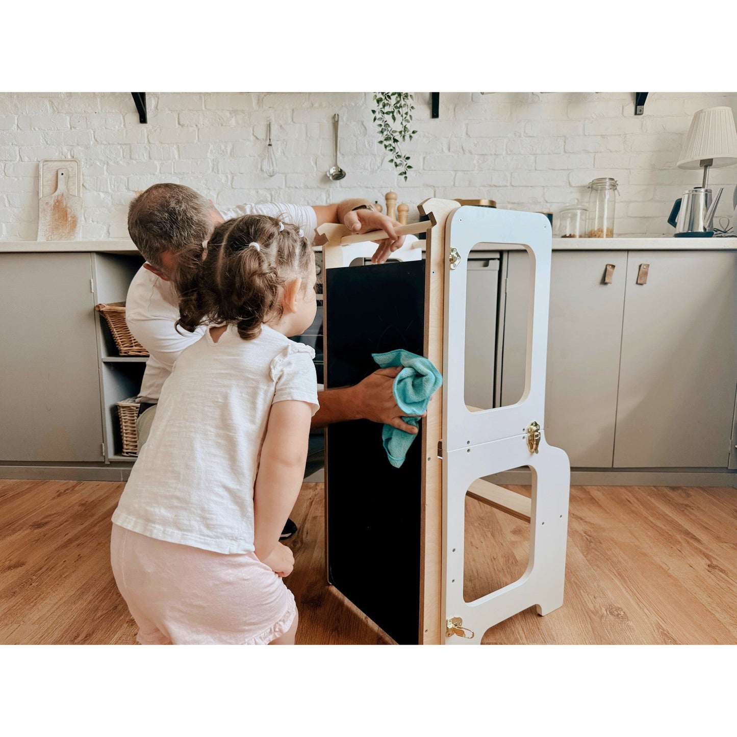 4in1 Creative Tower with Blackboard And Slide
