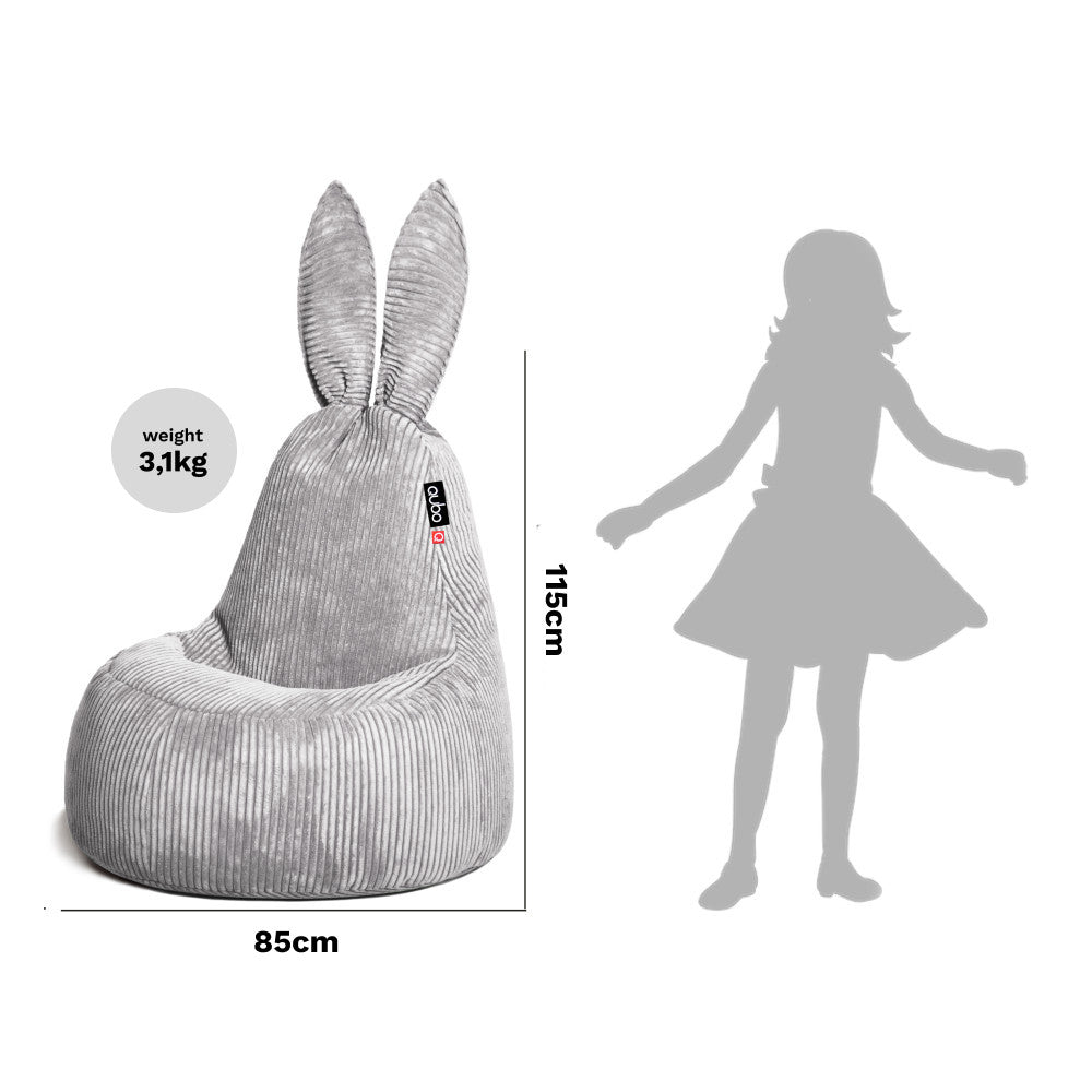 Säkkituoli Qubo™ Daddy Rabbit Pebble POP FIT