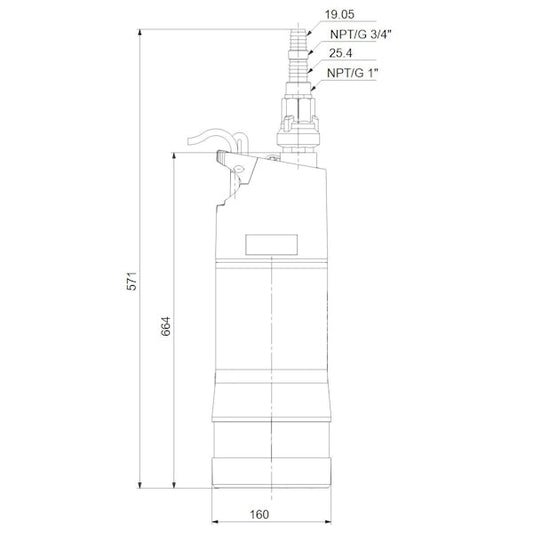 AVOKAIVOPUMPPU GRUNDFOS SBA 3-45 A