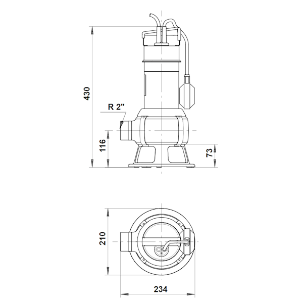 TYHJENNYSPUMPPU GRUNDFOS AP35.B.50.06.A1 JALALLA 1-V