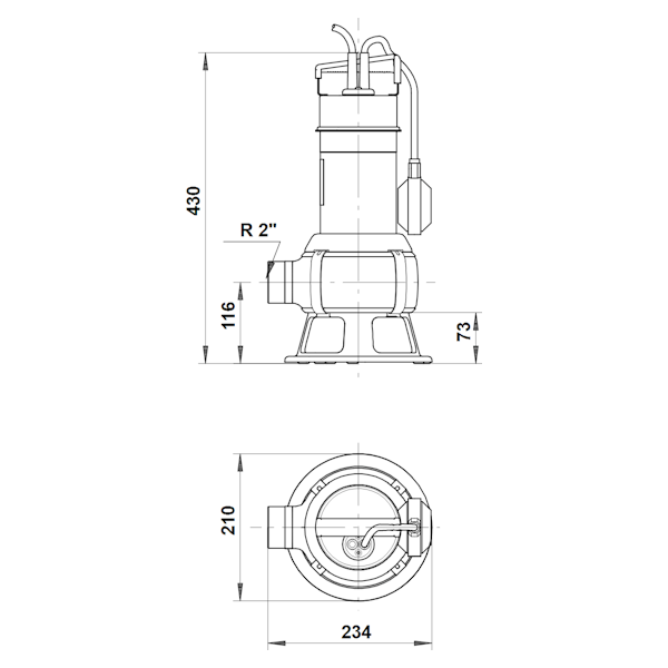 TYHJENNYSPUMPPU GRUNDFOS AP35.B.50.06.A1 JALALLA 1-V