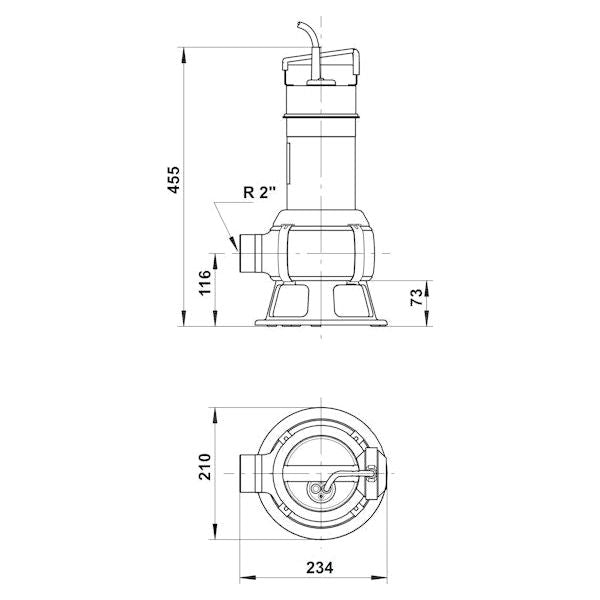 TYHJENNYSPUMPPU GRUNDFOS UNILIFT AP50B.50.11.3.V