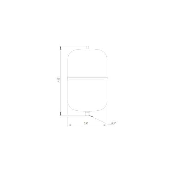 KALVOPAINESÄILIÖ GRUNDFOS GT-H-24 PN10 G1 V