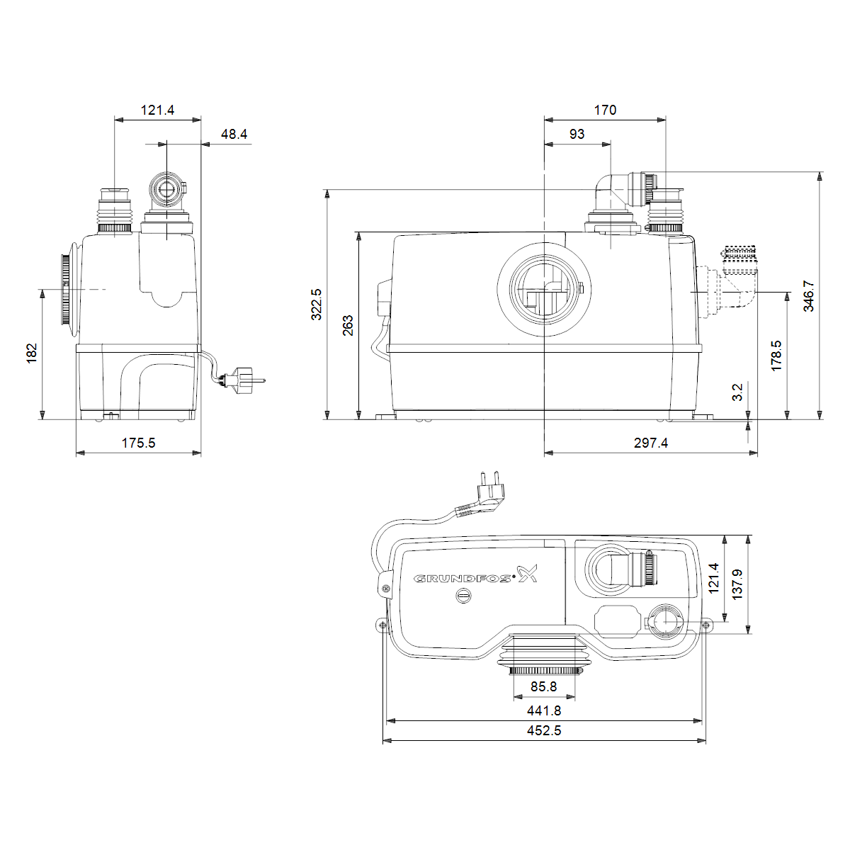 PIENPUMPPAAMO GRUNDFOS SOLOLIFT2 WC-1 1XTULOYHDE