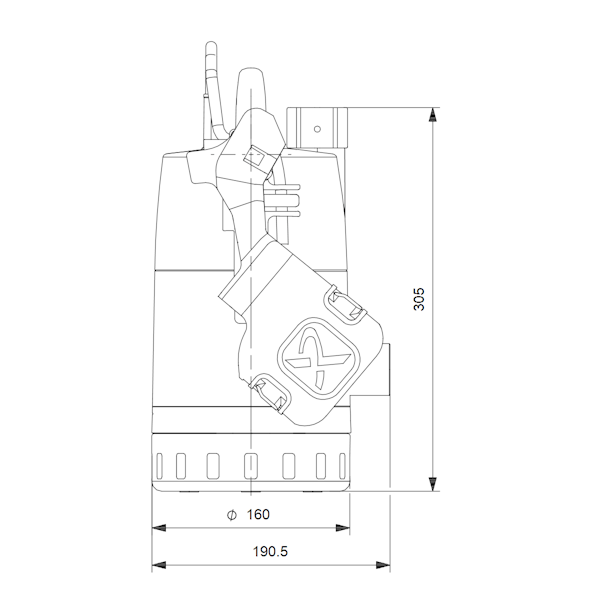 TYHJENNYSPUMPPU GRUNDFOS CC7A-1 VIPALLA