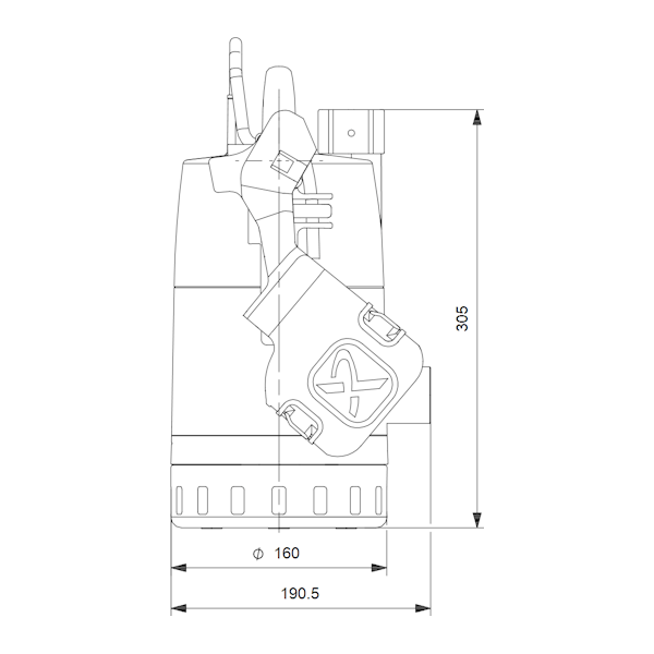 TYHJENNYSPUMPPU GRUNDFOS CC7A-1 VIPALLA