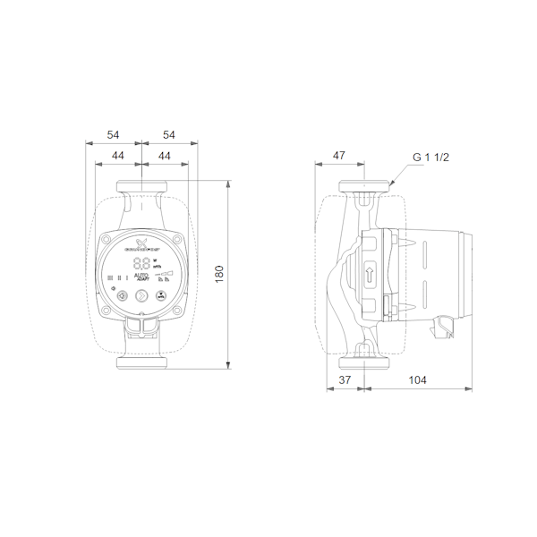 KÄYTTÖVESIPUMPPU GRUNDFOS ALPHA2 25-40 N 180