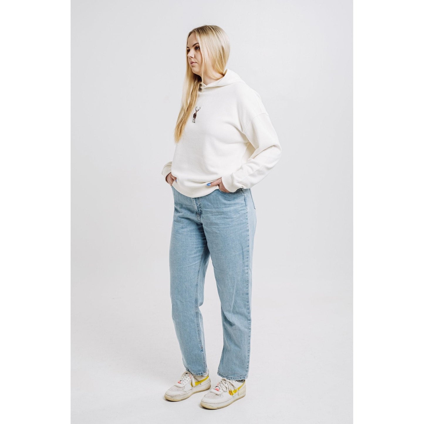 Deer Hoodie - Cream