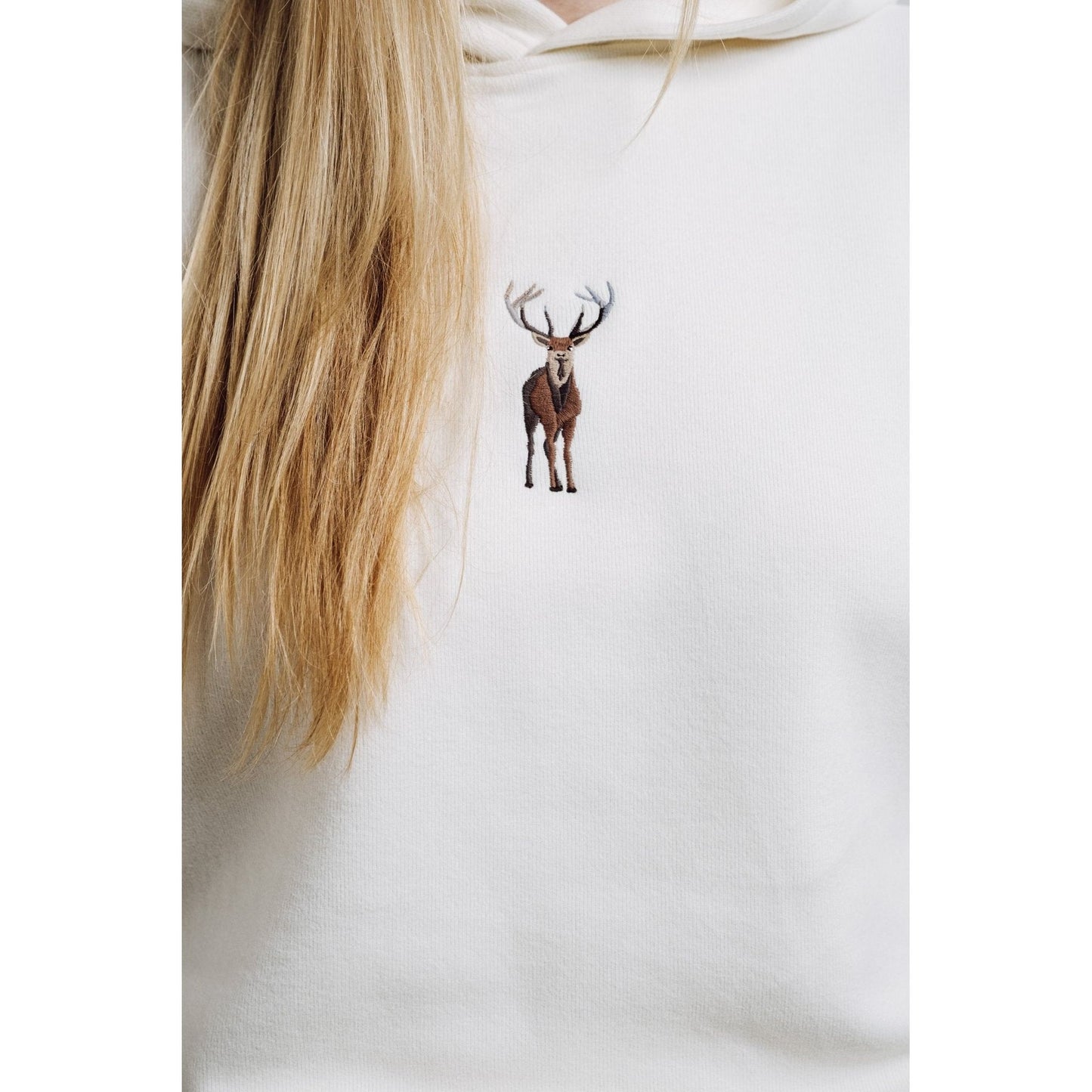 Deer Hoodie - Cream