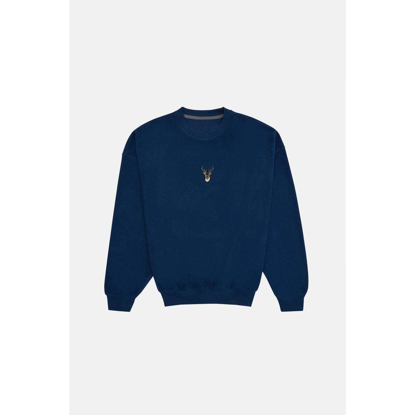 Deer Sweatshirt - Indigo Blue
