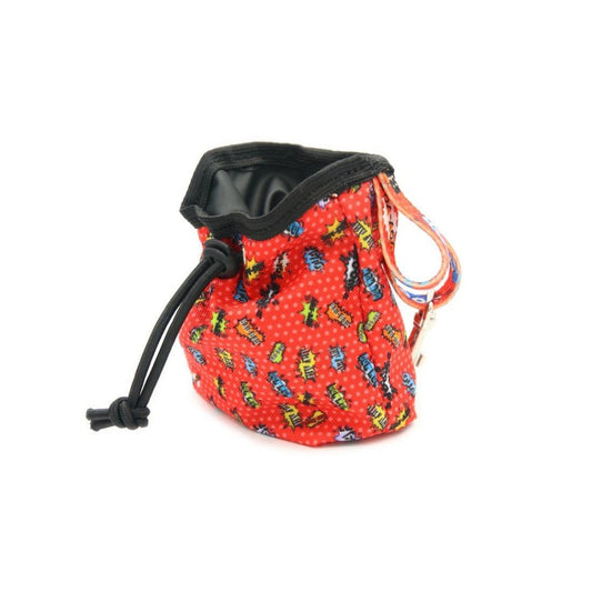 Dog treat Bag - Red Graffiti