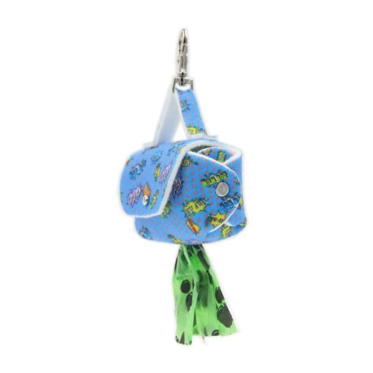 Dog Waste Bag Dispenser - Blue Graffiti