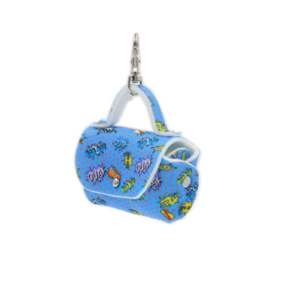 Dog Waste Bag Dispenser - Blue Graffiti