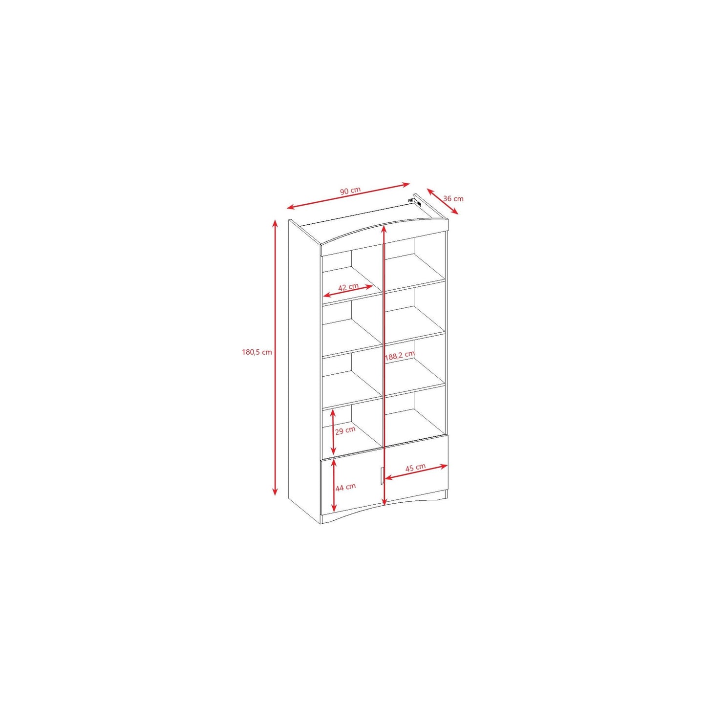 Double Bookshelf Classic